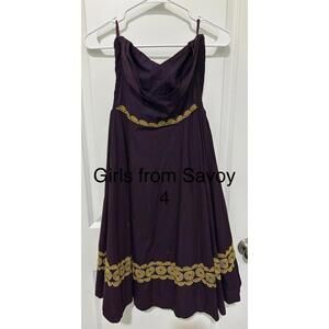 Girls from Savoy Women's Sleeveless Dress with Embroidered Detail
